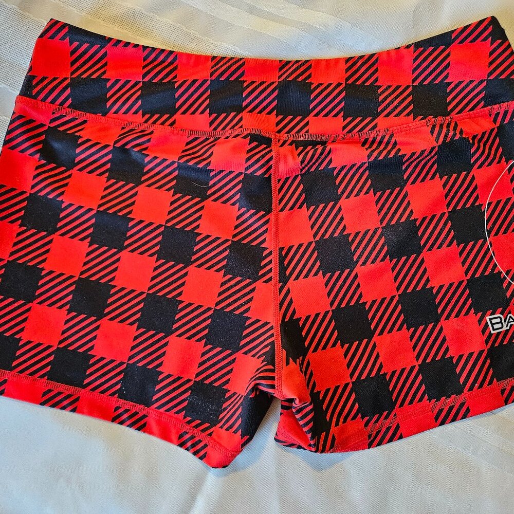 Barbell Voodoo Plaid Lumberjack Shorties Booty Shorts